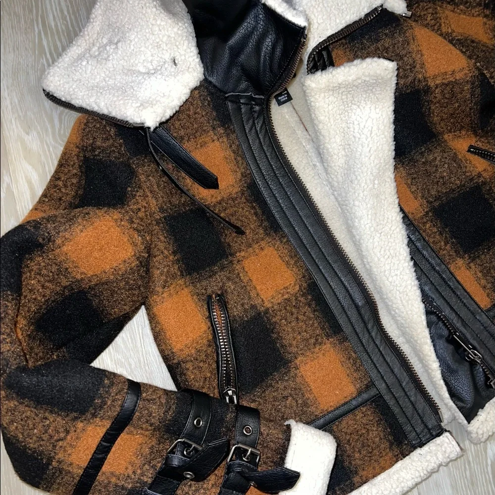 Shearling Aviator Coat - Picture 2 of 2